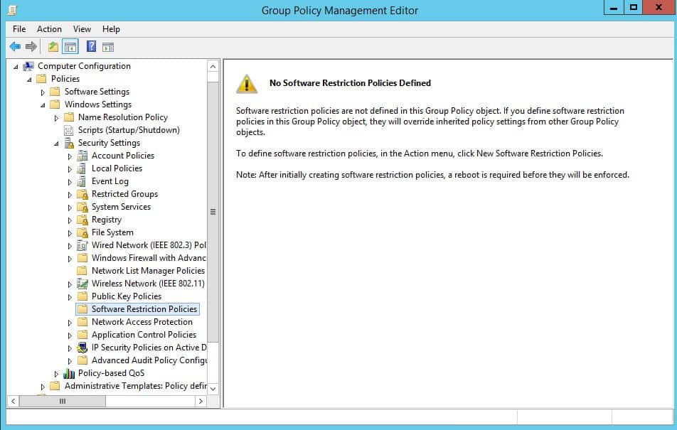 Software Restriction Policy