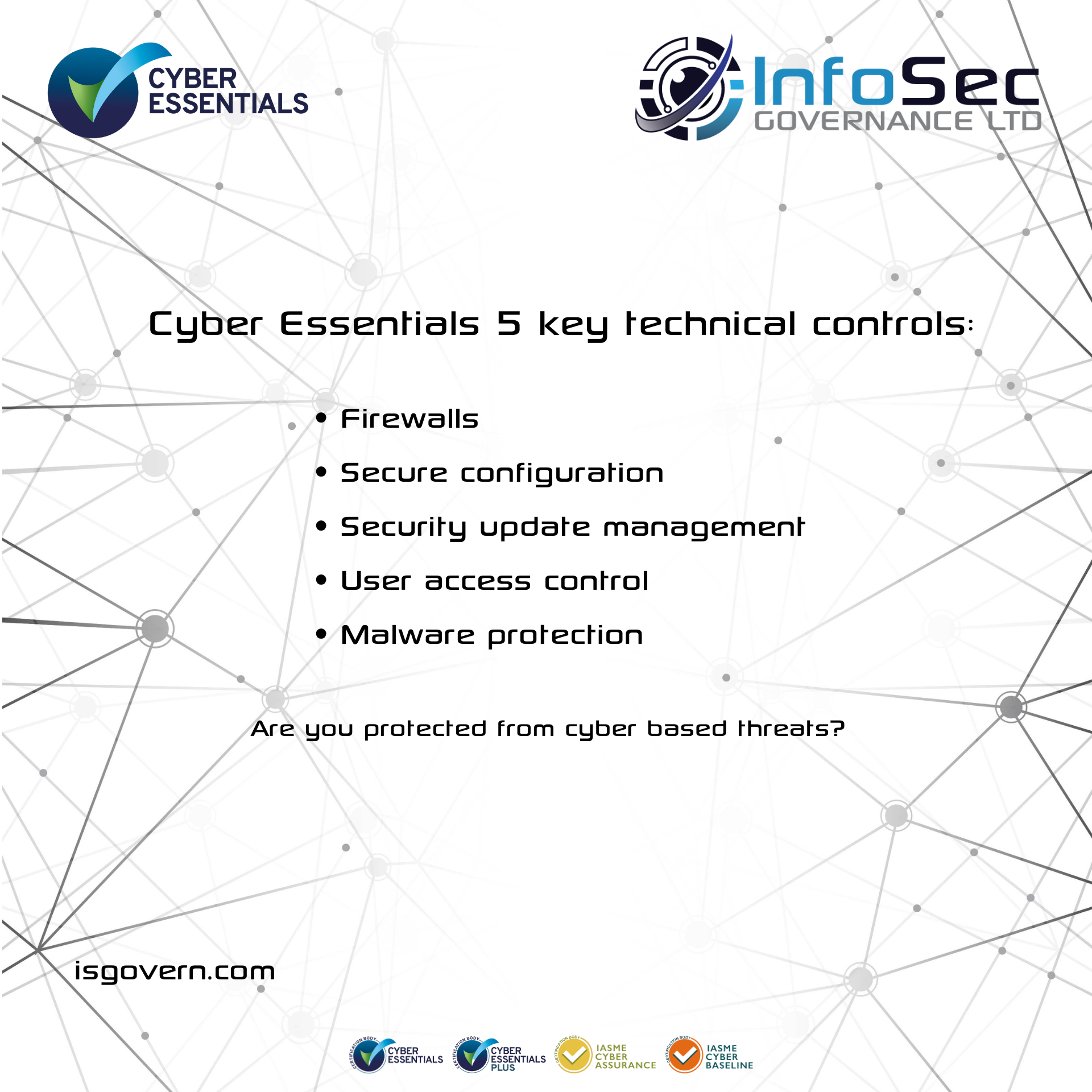 Cyber Essentials: The five technical controls